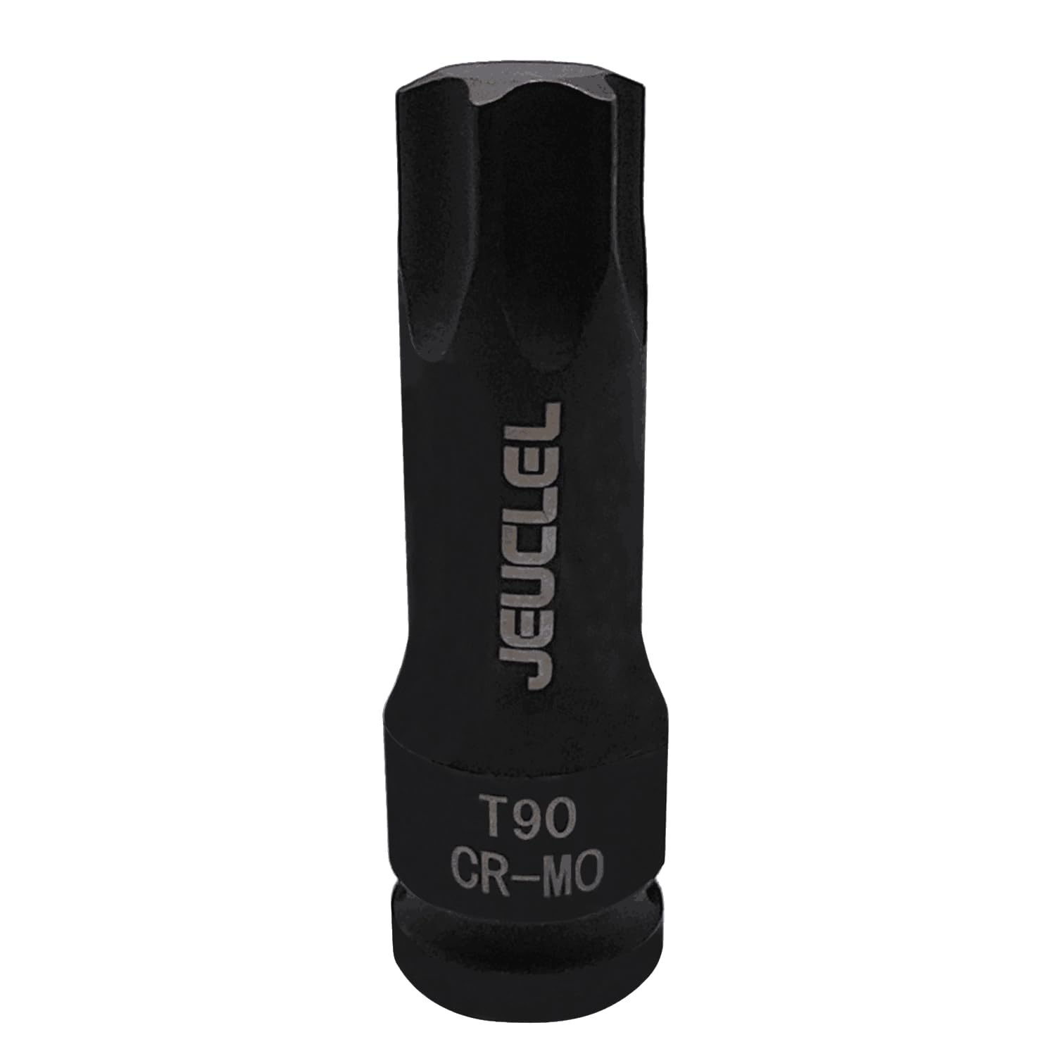 JEUCLEL T90 Torx Star 6 Point Impact Bit Socket, 1/2-Inch Square Drive 3-Inch Long, Cr-Mo Steel Lengthen Screwdriver Adapter Tool