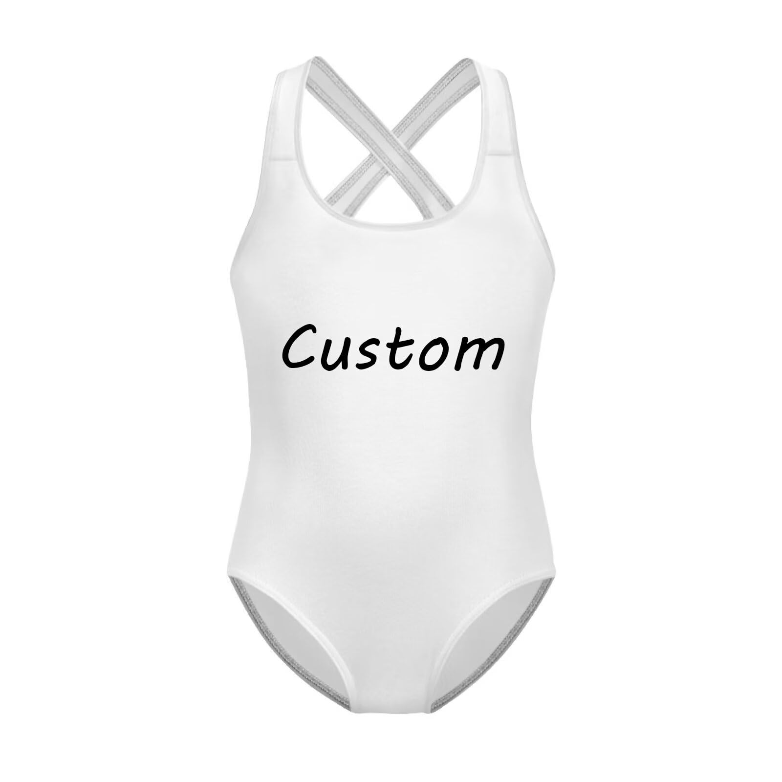 Girls Swimsuit Criss Cross Back 1-Piece Summer Beach Swiwmear