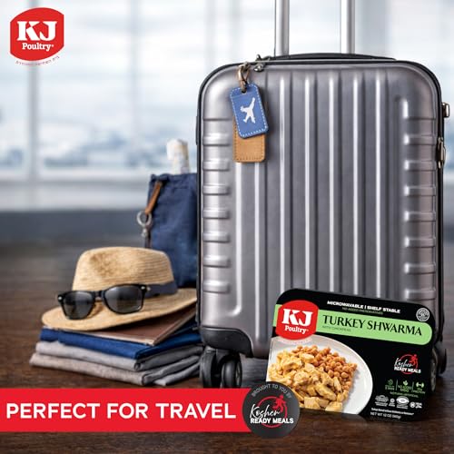 Image of KJ Poultry Kosher Ready Meals - Turkey Shwarma, MRE Meat Meals Ready to Eat, Gluten Free, Halal, (1 Pack) Prepared Entree Fully Cooked, Shelf Stable Microwave Dinner, Travel, Military, Camping