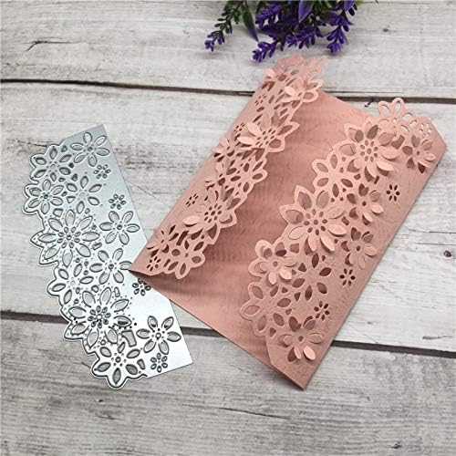 Miniatura 4 de Hojas de borde de flores, troqueles de metal, troqueles de corte de hojas de flores para bricolaje, álbumes de recortes, troqueles de papel