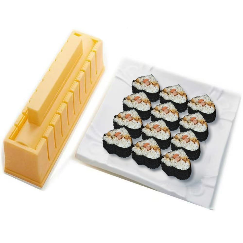 Bestbuy YUHE Sushi Maker, Sushi DIY Mold Set - Easy Sushi Making Kit, Premium Edition (Heart Shape)