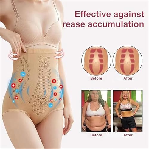 Qoobom PEARLMOON Short amincissant et réparateur en fibre ionique de soie glacée pour femme, short détox et amincissant, taille haute, contrôle du ventre, raffermissant, améliore instantanément la – vue 6