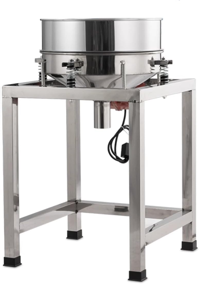 YUCHENGTECH Automatic P-o-w-d-e-r Sifter Machine Automatic Sieve Shaker Vibrating Sifter Automatic Sifter Shaker Machine Vibrating Sieve Machine φ15.74 (110V)