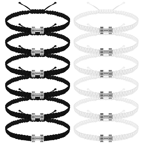 Zeyune 12 Pcs Fitness Bracelet Motivational Dumbbell Charm Adjustable Bracelet for Men and Women Exercises Weightlifting Sports Enthusiasts Fitness Personal Trainer Graduation Gift