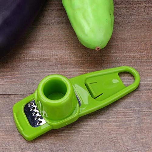Huster Stainless Steel Garlic Presses Manual Garlic Mincer Chopping Garlic Tools Curve Fruit Vegetable Tools Kitchen Gadgets-B