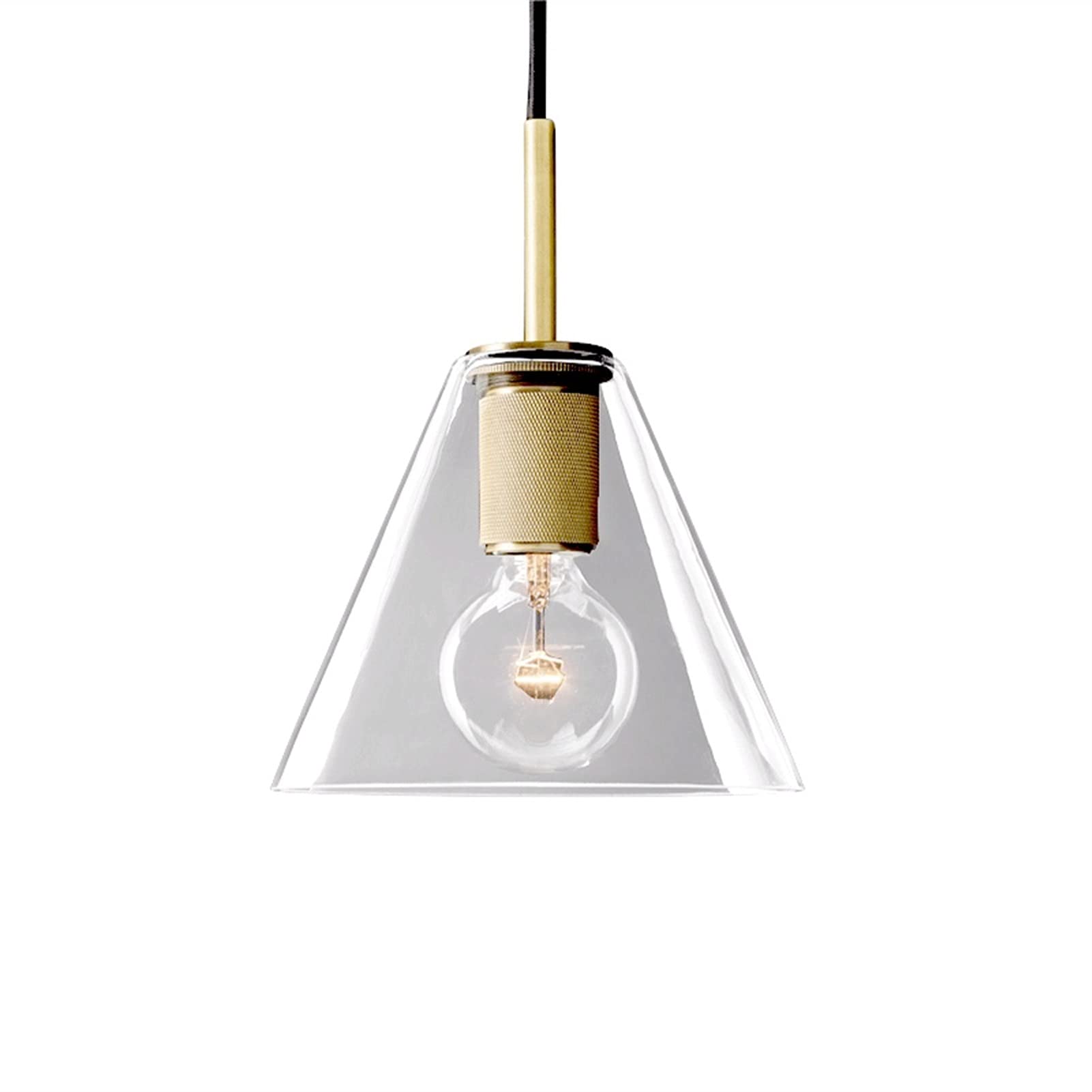 Lampe suspendue E27 en verre pour restaurant et bar moderne