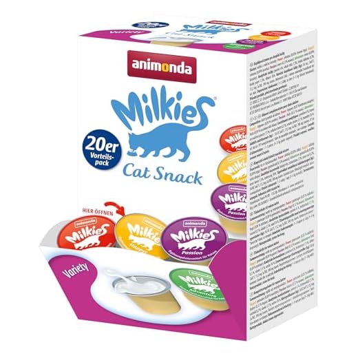 Animonda milkies Variety Cup Snack, confezione da 4 x (20 x 15 gm)