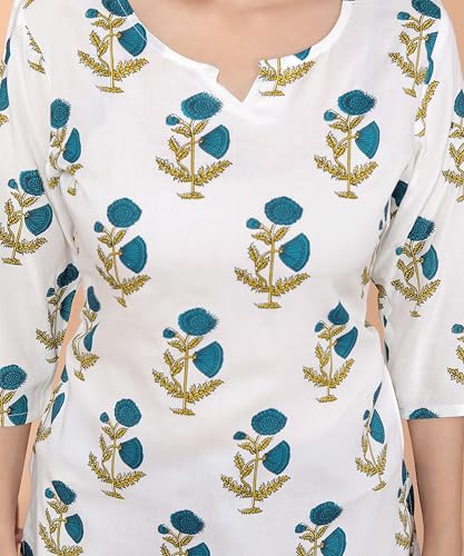 Image of Malikcraft Women's Rayon Printed Short Kurti Stylish Kurta for Women Trendy Short Kurta for Daily & Office Wear PR1