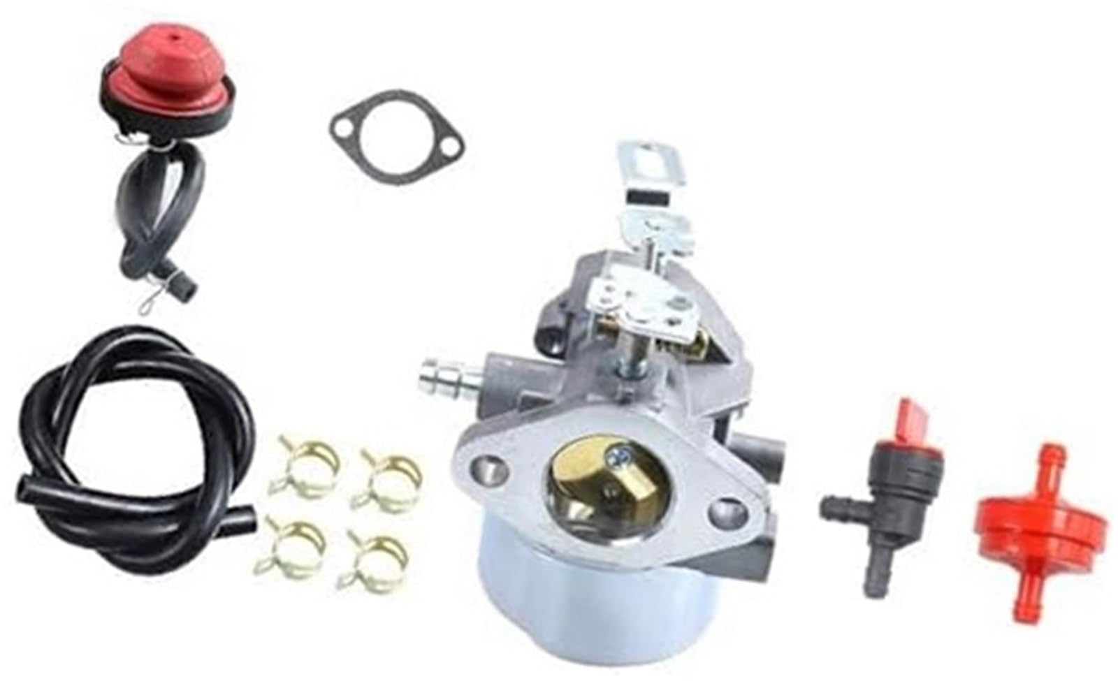 Demulax One Color Engine Fuel Mixing Carb S, For Tecumseh Hmsk80 Hmsk85 Hmsk90 Lh358sa Carburetor With Fuel Filter Lines And Primer Bulb Snow Blowers Generators Chipper Shredders
