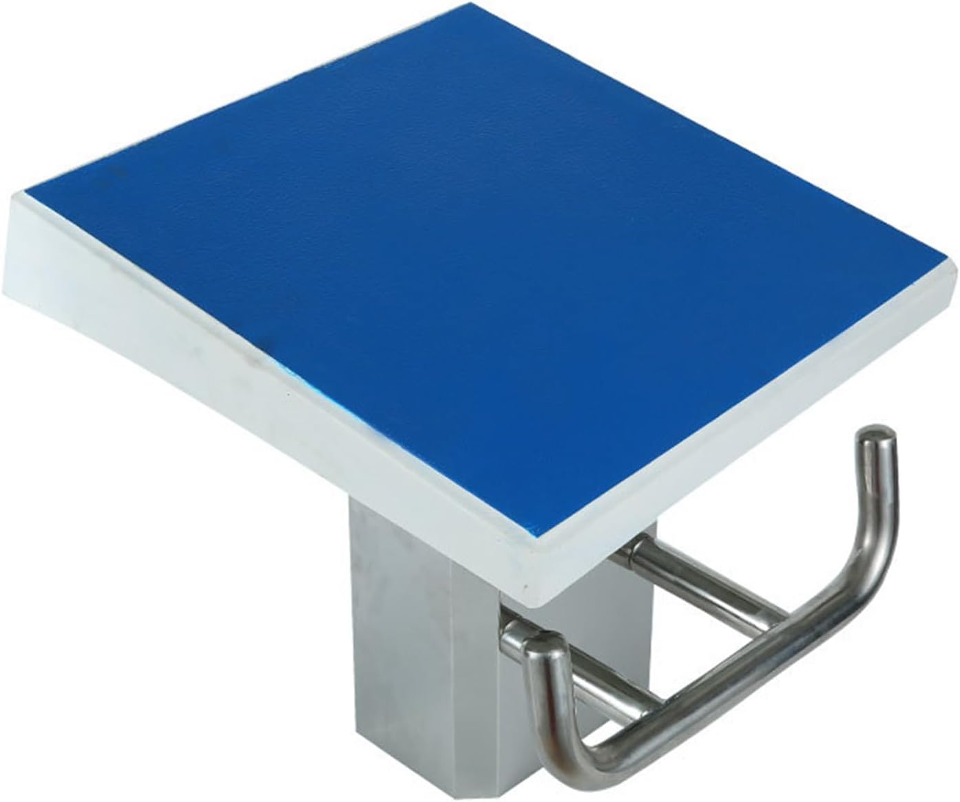 Heavy Duty Pool Diving Platform, 200kg Capacity, Non-Slip Swimming Pool Diving Boards with Stainless Steel Base, 50x50cm Platform B