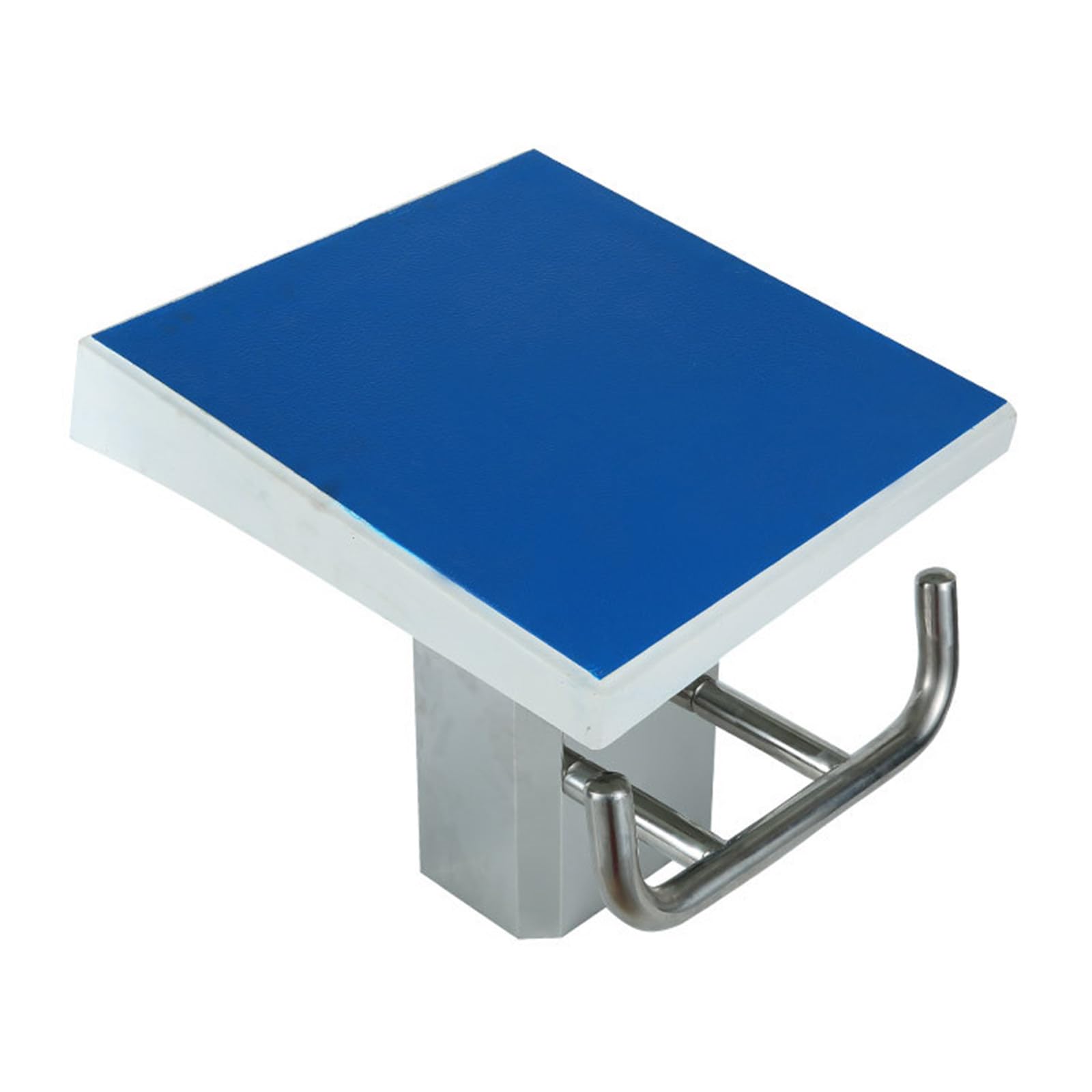 Generico Piattaforma per Tuffi Robusta per Piscine, Portata 200 kg, Trampolino in Acciaio Inox Antiscivolo, Superficie Antiscivolo 50x50 cm per Tuffi sicuri