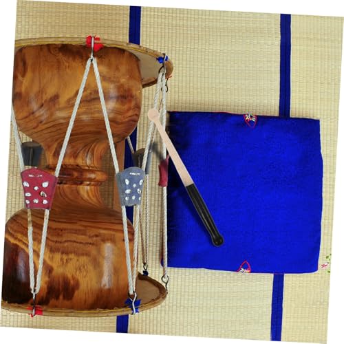 Mazas para batería Levemolo de 35 cm beige miniatura 5