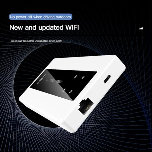 Image of 4G Portable WiFi Hotspot, 4G LTE WiFi Router with 10000mAh Battery and RJ45 WAN LAN Port, for Travel in Europe Asia Africa Phone Computer Gaming Console
