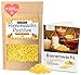 Produktbild Natürliche Bienenwachs Pastillen zur Herstellung von Naturkosmetik, Kerzen und Bienenwachstücher für Lebensmittel  200g goldgelbe Bienenwachsperlen in PREMIUMQUALITÄT
