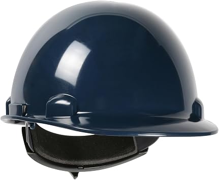 Dynamic Dom Cap Style Hard Hat, HDPE Shell, ANSI Type 1, Class E, 4-Point Suspension, Wheel Ratchet Adjustment, Sky Blue
