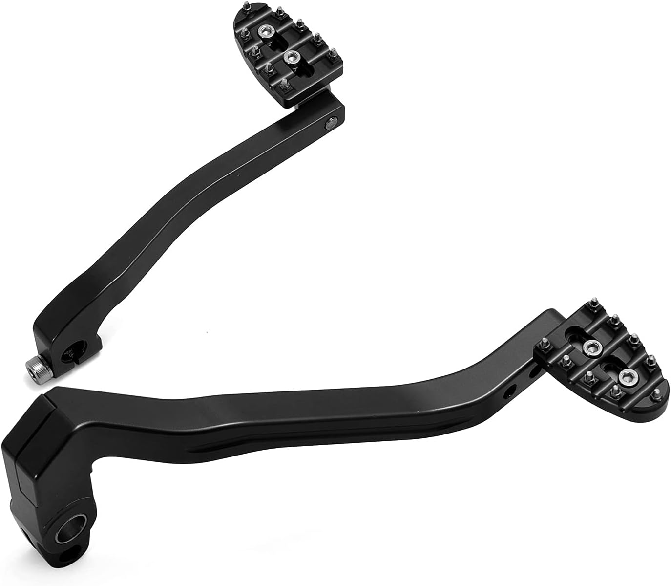 TOFR Brake Shift Lever Arm Foot Peg Pedal Kit for Harley Dyna 1991-2017 Wide Glide FXDWG Super Glide FXD Street Bob FXDB Fat Bob FXDF CNC Anodised Aluminium Black
