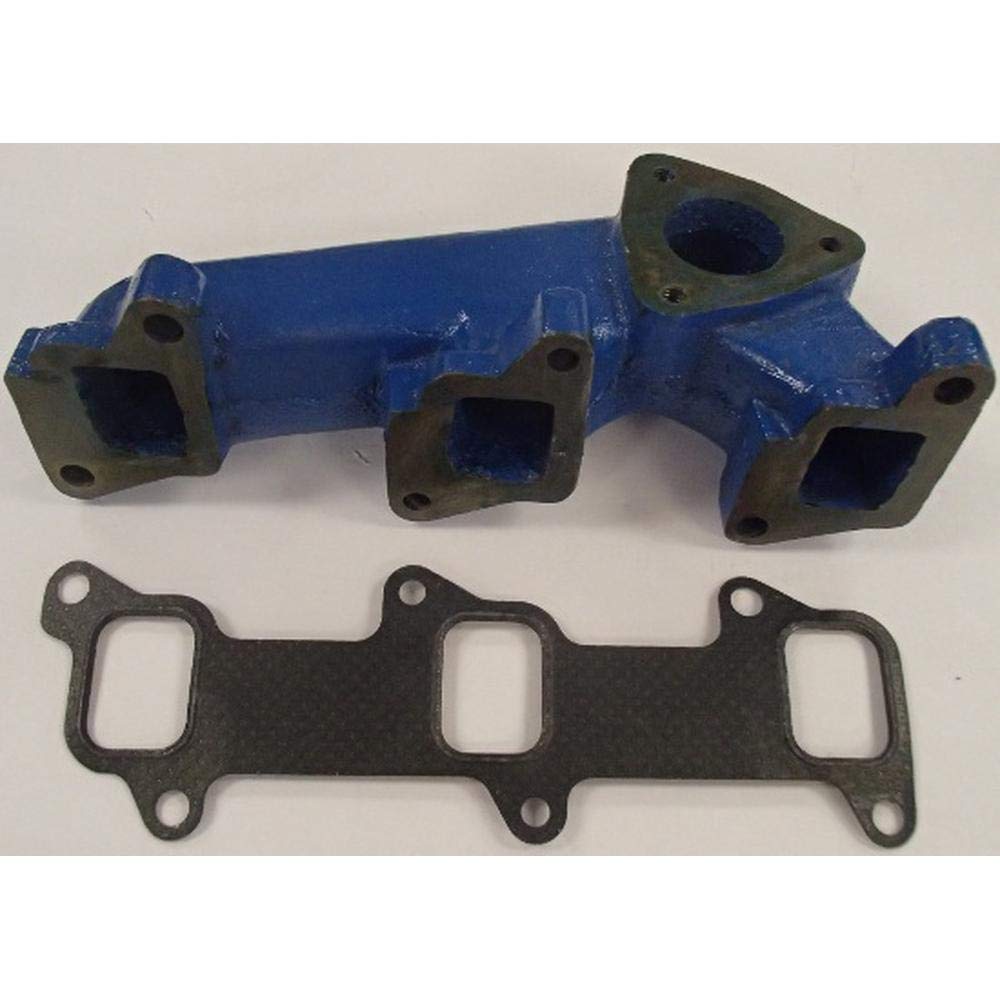 3 Cylinder Manifold & Gasket Set Fits Ford/New Holland Replaces 3981486