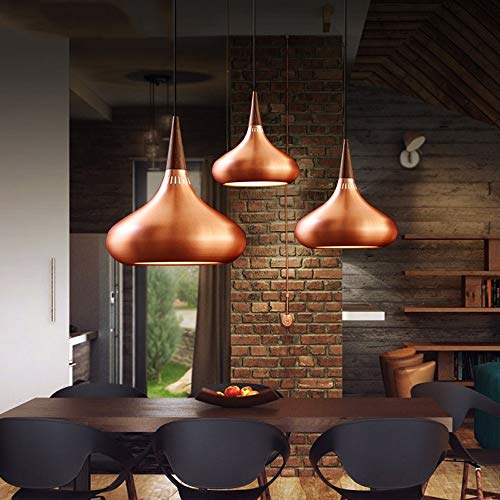 Luz colgante industrial para renovar techos con estilo retro marron 3