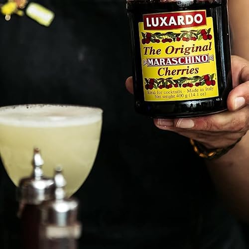 Luxardo Gourmet Cocktail Maraschino Cherries | for Old Fashioned, Manhattan and Desserts | Packed in Special Protective Bubble | 400G Jar (Pack of 3)