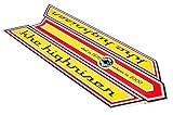 Die Maße sind ca 260 x 100mm KHE Highriser Bonanzarad Aufkleber Sticker für Rahmen sehr Hochwertig - D9