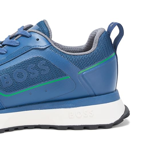 Image of BOSS Men's Big Logo Mesh Mix Lace Up Sneaker