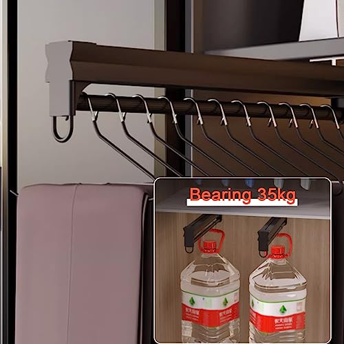 Solution gain de place dressing avec le portant coulissant et réglable