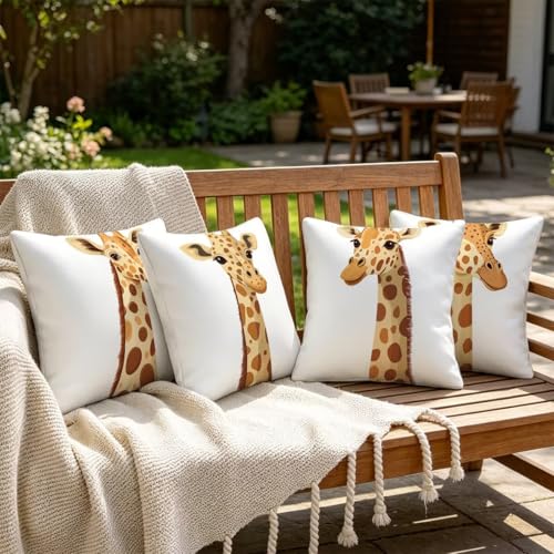 Housse coussin 65x65 cm imperméable blanc avec fermeture éclair invisible - 8