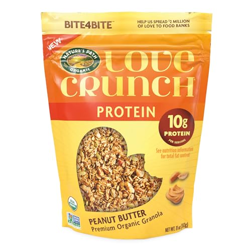 Nature's Path Love Crunch Proteína Proteína Mantequilla de maní Granola, 11 onzas