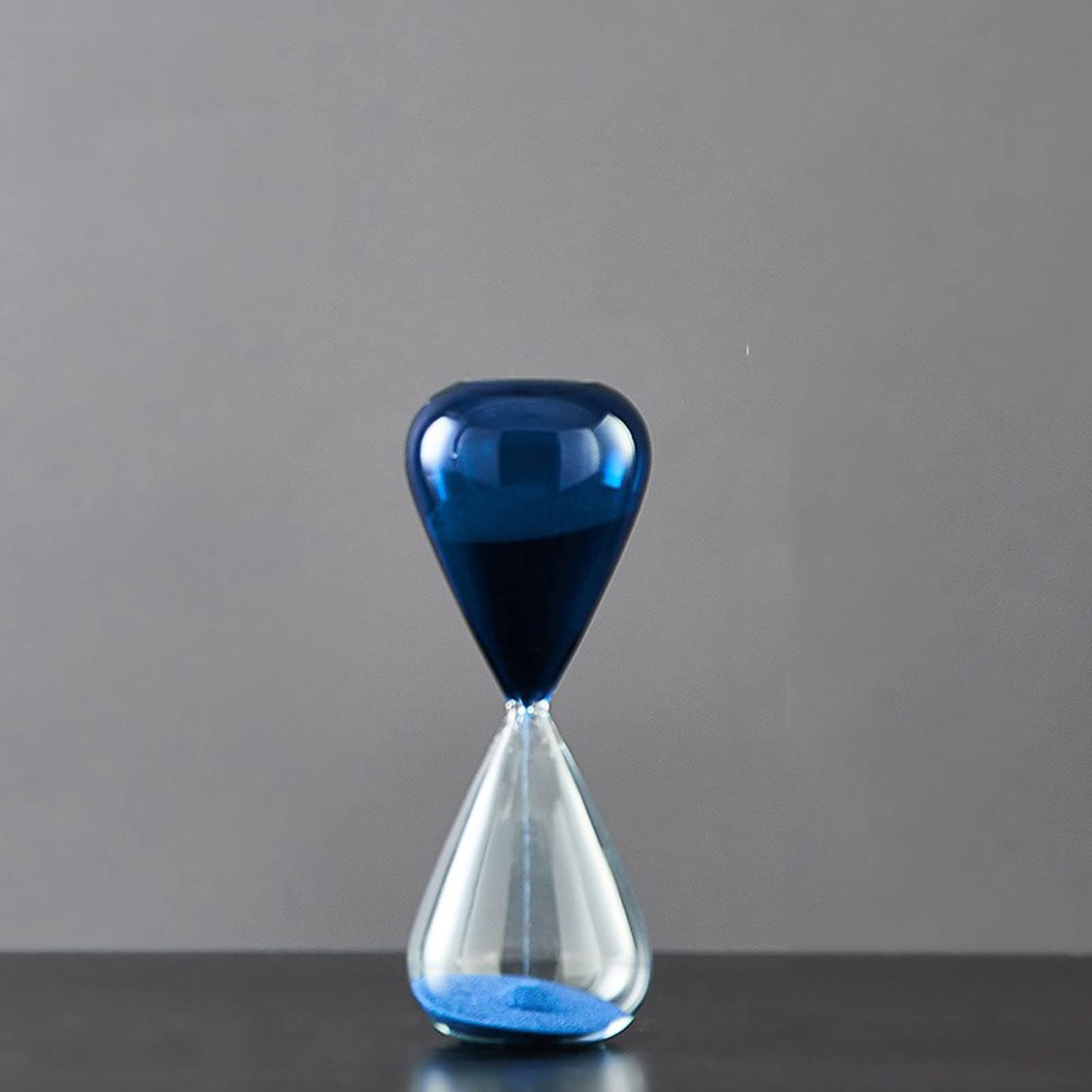 Sablier coloré en verre transparent pour minuterie de cuisine