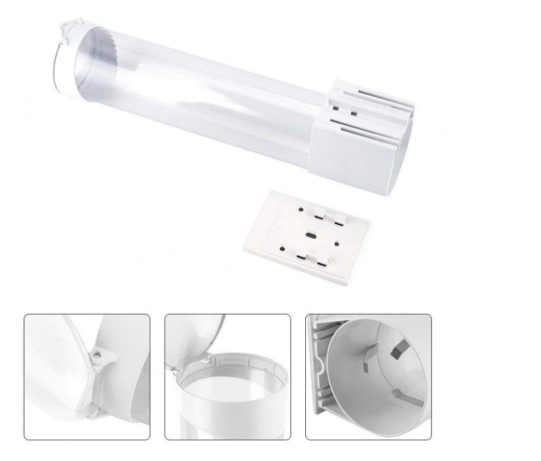 FRENYEAR Paper Cup Dispenser Holder ! Wall Mounted Plastic Drinking Water Cup Dispenser ! Glass Dispenser Holder ! Disposable Cup Holder Organizer ! Sticker or Screw Plate Mountable^ Plastic 2