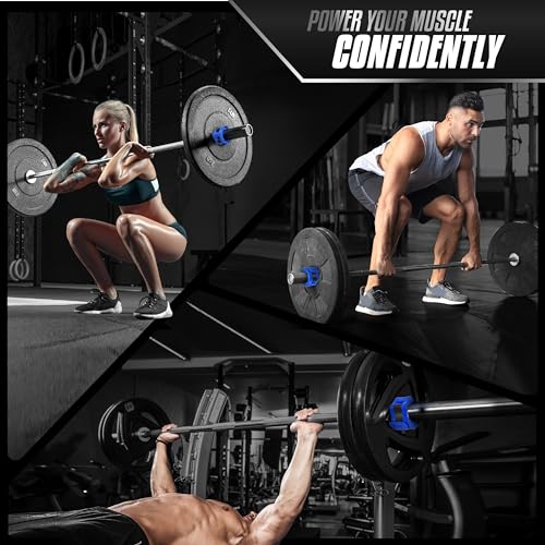 Yes4All 2 Inch Barbell Clamps Pair, Pro Lockjaw Collar Set for Olympic Bar, Quick Release Weight Plate Locks Dumbbell Clips for Weightlifting Training Exercise, and Strength Training (Blue) - Image 7