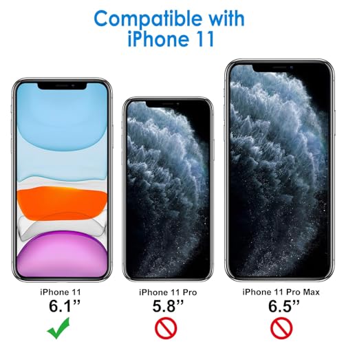 JETech iPhone11 ケース (2019 モデル、6.1インチ専用) 黄ばみなし 衝撃吸収 バンパーカバー 傷つけ防止 クリアバック (クリア)