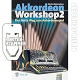 La escuela para acordeón autoformación y educativo con numerosas populares canciones populares y piezas de juego.
