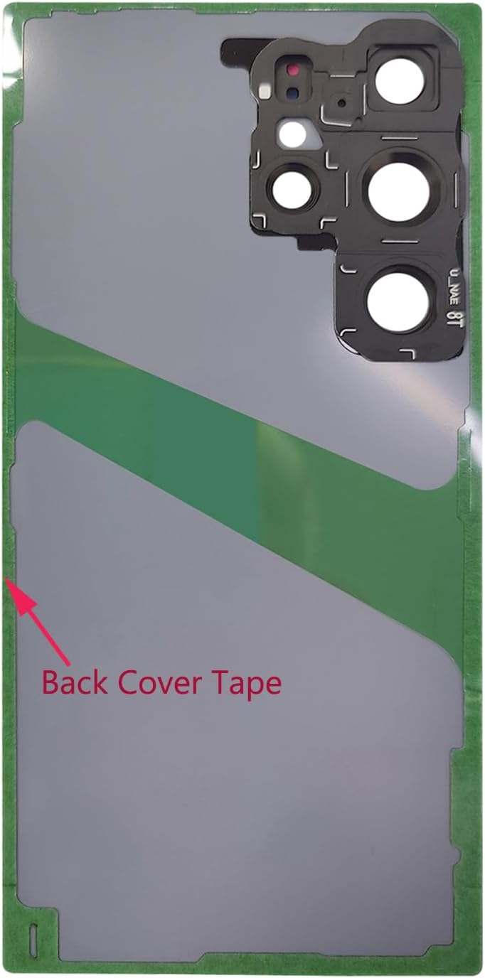 ubrokeifixit Galaxy S24 Ultra S928U S928U1 S928W 6.8" Rear Glass Back Door Cover Replacement for Samsung Galaxy S24 Ultra SM-S928 6.8" 2024,with Pre-Cut Tape (S24 Ultra-Violet)