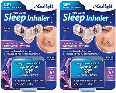 Miniatura 6 de SleepRight Inhalador intrasal del sueño reductor de congestión nasal con lavanda (paquete de 2)