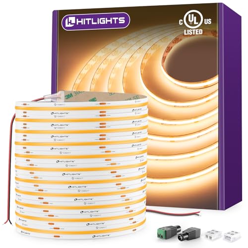 HitLights COB LED Strip Lights 32.8ft 2700K
