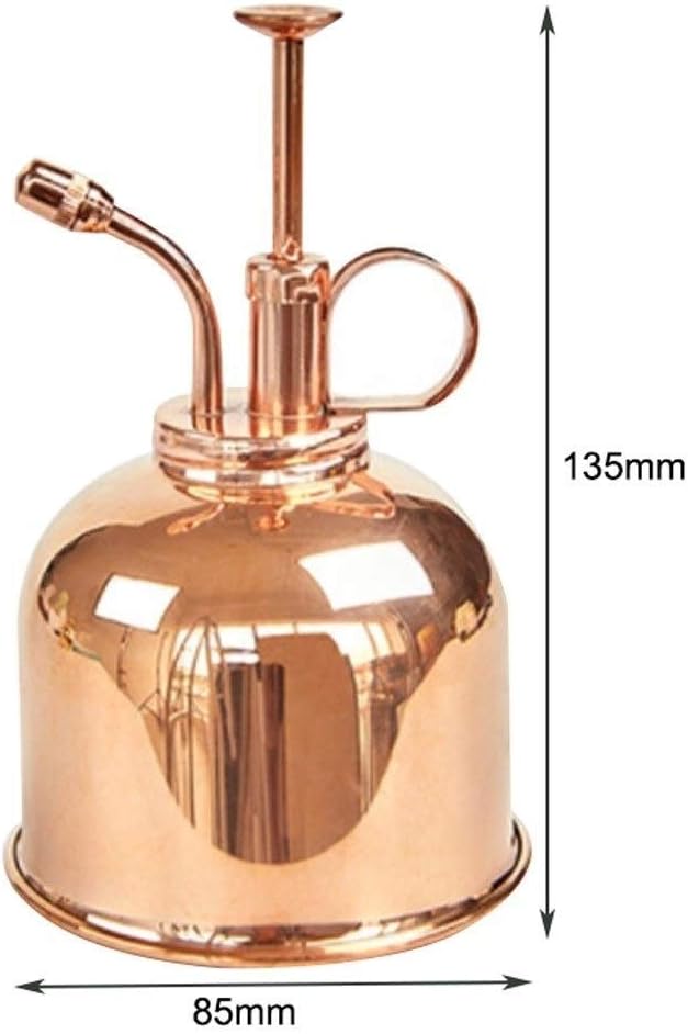 Watering Can Vintage Brass 300ml Kettle Home Gardening Watering Spray Type Watering Can Decorative Watering Can(Brass)