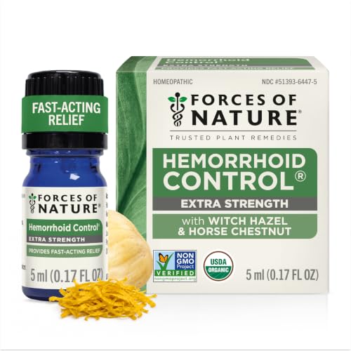 Forces of Nature Hemorrhoid Control Extra Strength, Fast Acting Relief Oil