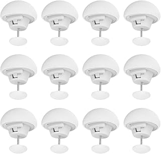 Corsehild 12 PCS Mushroom Duvet Clips Non-Slip Duvet Cover Holding Clips Duvet Pins to Keep Duvet in Place, Comforter Clips Quilt Holder Fixator for Blanket Bed Sheet Curtain Socks Mattress (White)
