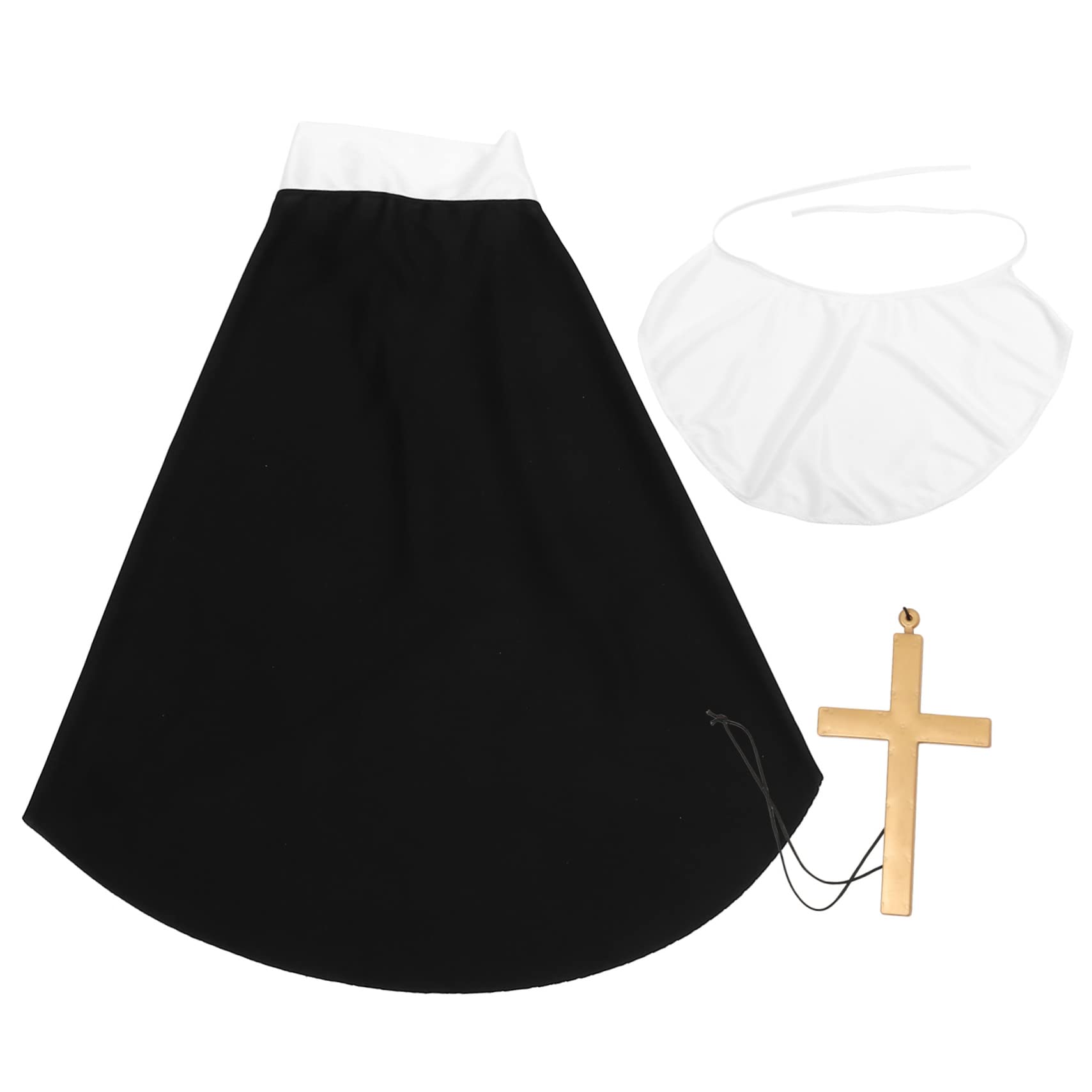 TOYANDONA 1 Jeu Écharpe Prêtre Rouge Prêtre a é Costume Déglise Catholique Costume Cosplay Déguisement De Accessoires Écharpe Homme Pendentif Collier Tissu Vêtements