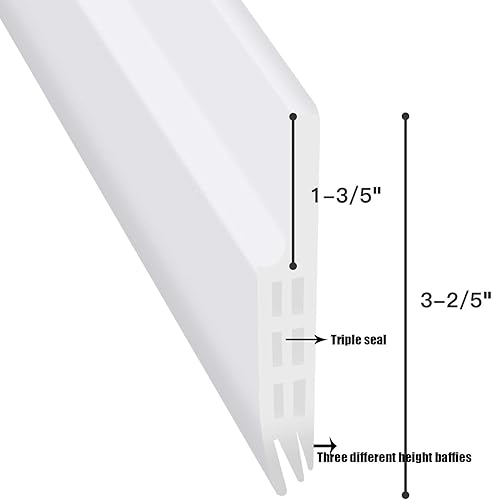 Miniatura 2 de Camel Home - Tira de goma autoadhesiva para debajo de la puerta, aislante de tapón para impermeabilidad, resistente al sonido, resistente al polvo,