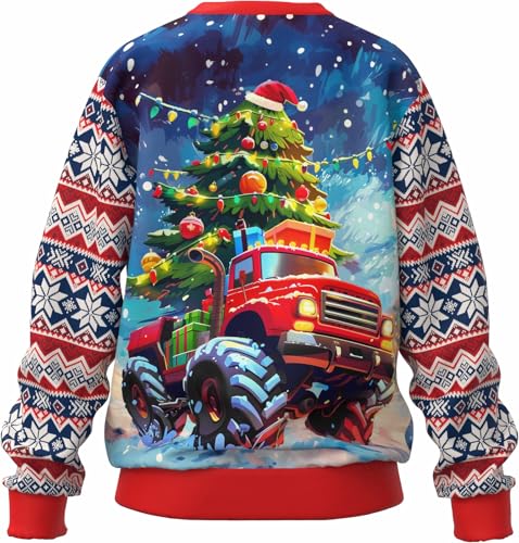 Ddsol Toddler Boys Girls Christmas Sweatshirts Kids Ugly Xmas Pullover Funny 3D Sweater Fleece Warm Tops 4-11 Years 3 Ddsol Toddler Boys Girls Christmas Sweatshirts Kids Ugly Xmas Pullover Funny 3D Sweater Fleece Warm Tops 4-11 Years - Image 4