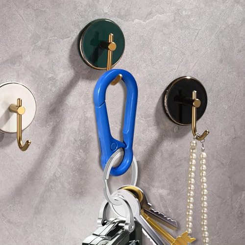Image of Zinc Alloy Key Chain 3 Packs Keychain Keyring Organizer Key Ring Holder Clip for Men and Women (Dark Blue), Small