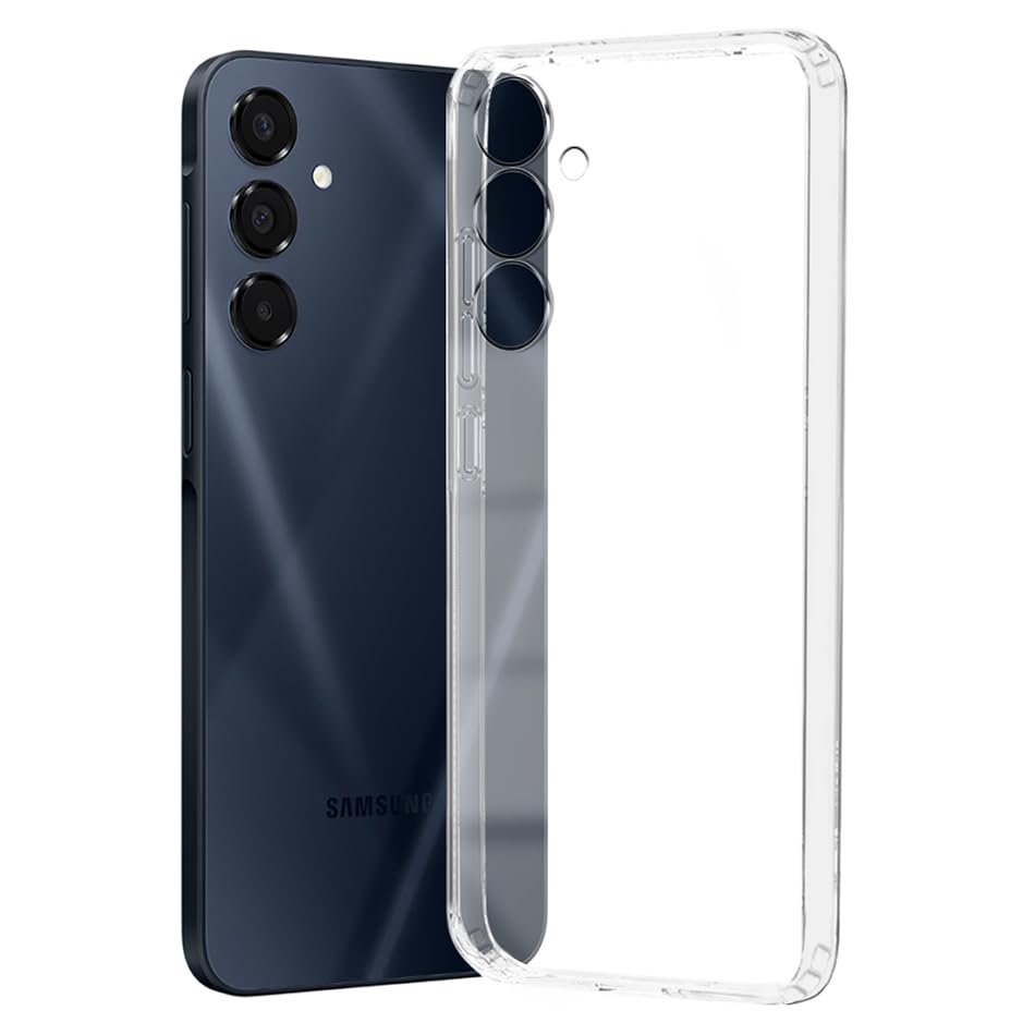 Image of Fashionury Crystal Clear Case for Samsung Galaxy A16 5G | Yellowing Resistance | Transparent TPU Silicone | Raised Camera Lips | Slim Transparent Cover