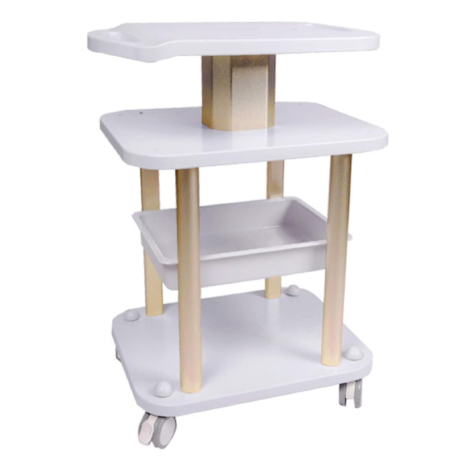 Salon Service Tray Professional Salon Trolley Cart Storage Mobile Cart Aluminum Instrument Salon Tray Salon Service Tray for Beauty Salons Spas Barber Shop Storage Utility Cart