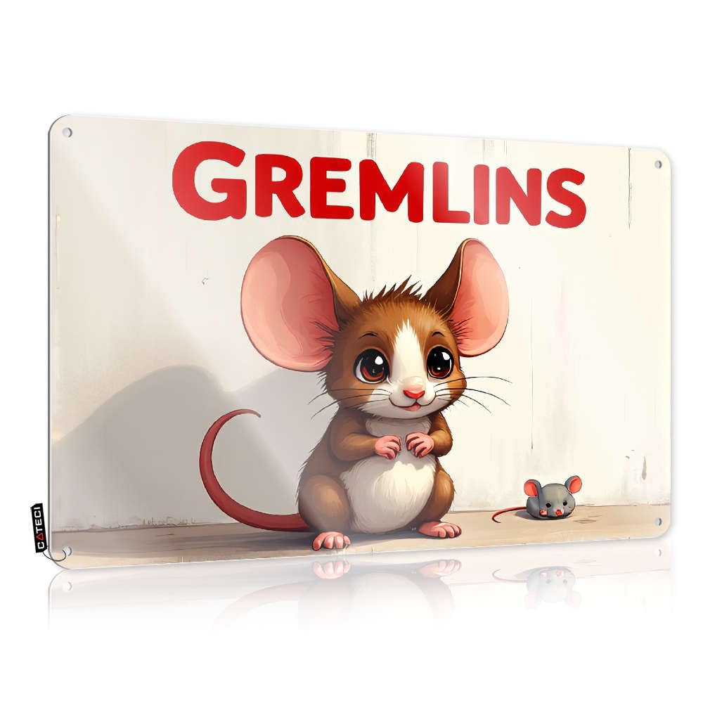 Gremlins: Cute Mouse Friends Antique Decaor - Decorations Present Hanging Wall Decor(30X40CM)