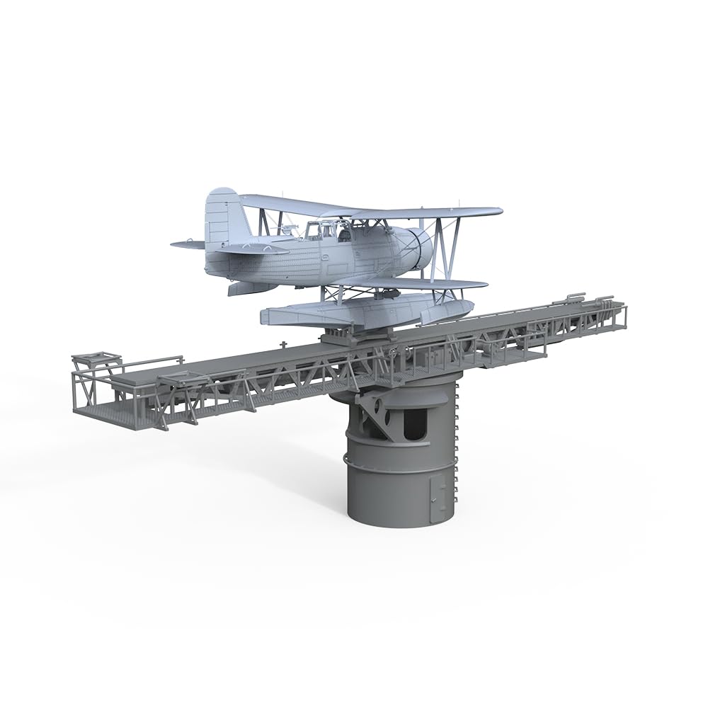 MRY-SFW LYR72220DX 1/72 zestaw do budowy modelu wojskowego US Navy SOC-1 Seagull i katapulta samolotu