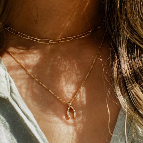 Image of Gold Silver Necklace for Women, Dainty Cubic Zirconia Pendant