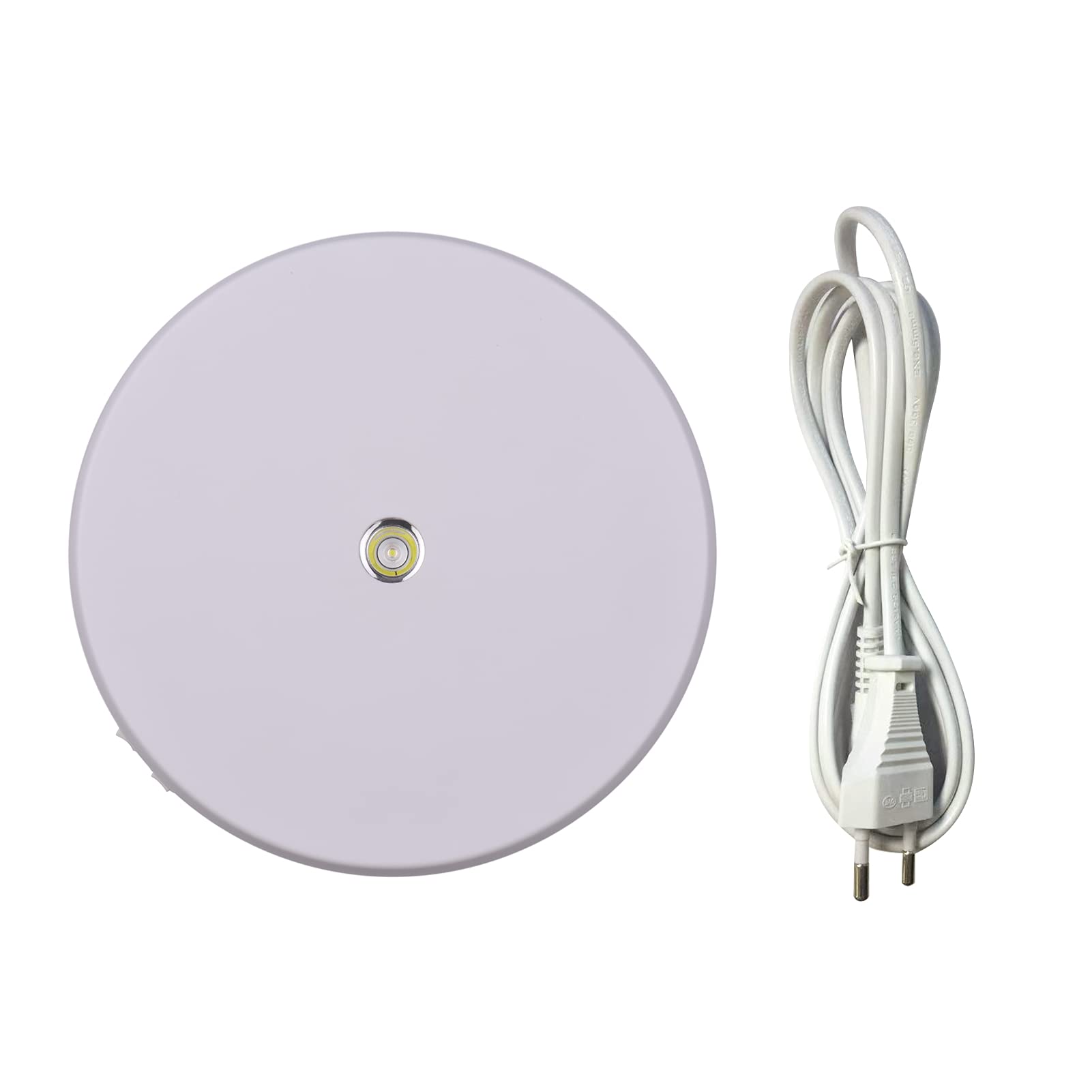 Andoer Platine tournante de Photographie motorisée électrique à 360 degrés Affichage Rotatif avec lumière LED pour l'affichage de Montre de Bijoux de Prise de Vue de Produit