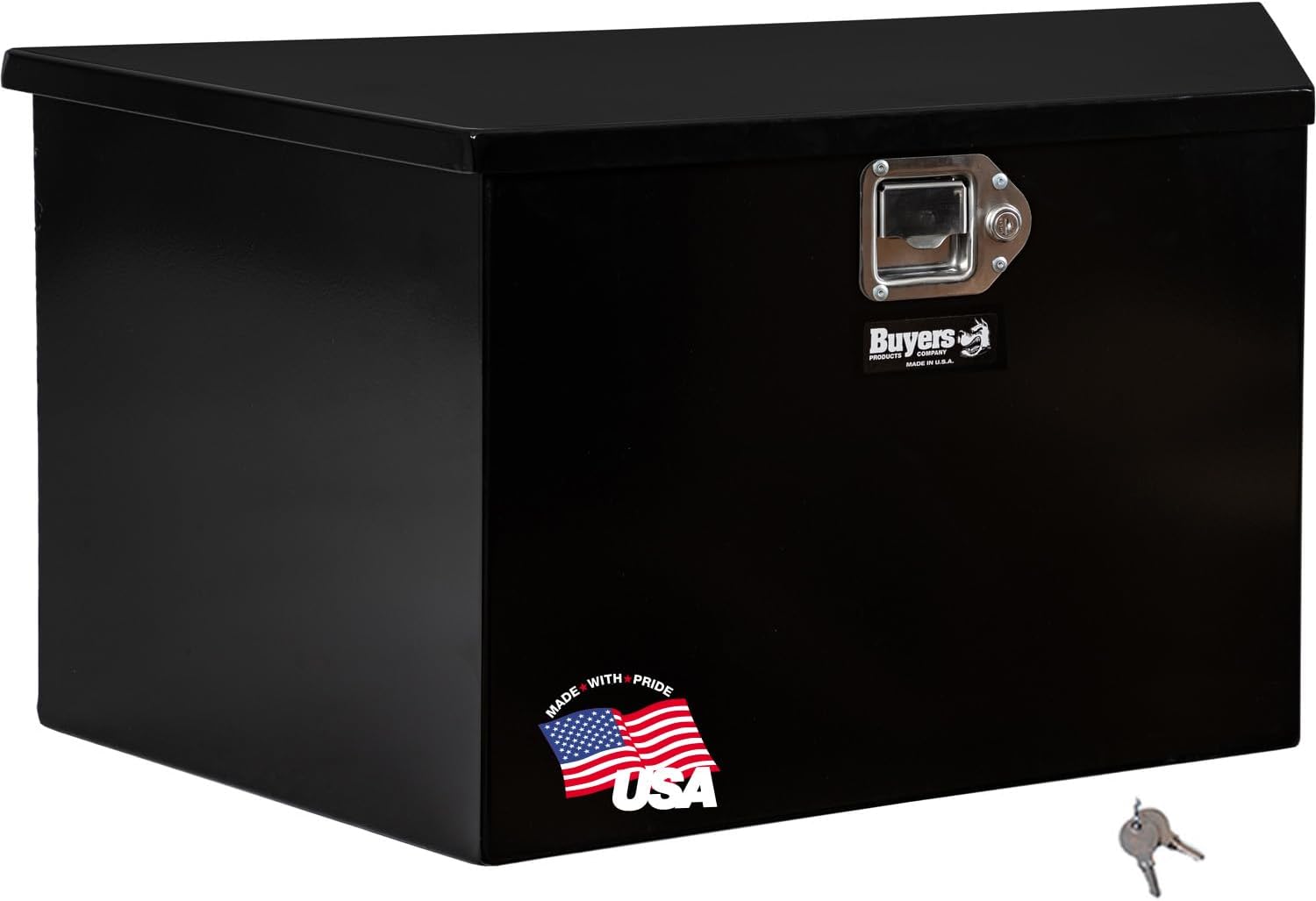 BUYERS PRODUCTS COMPANY1703203Underbody Truck Box With Paddle Latch, White Steel, 34 x 15 Inches